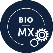 The Bio Mechanix logomark – minimalist emblem representing holistic health and movement.